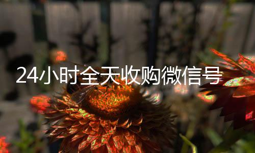 24小时全天收购微诚信收微信秒结信号（出售微信24小时在线回收）